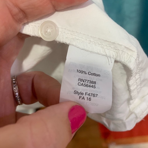 Madewell White Button Front Blouse - Picture 5 of 5